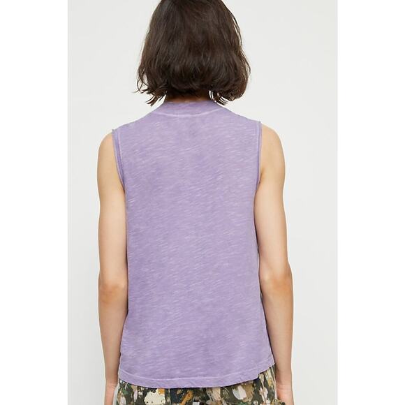 New Anthropologie Vlada Pintucked Top by T.La $48 BLACK XS Heathered Cotton - Picture 5 of 5